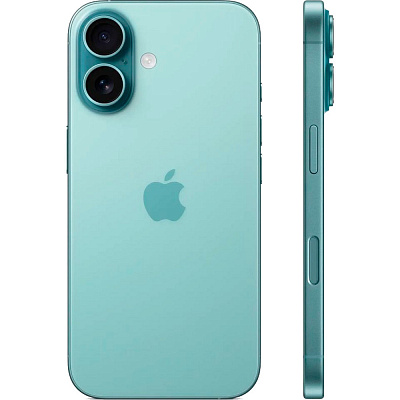 Смартфон Apple iPhone 16 128 ГБ бирюзовый
