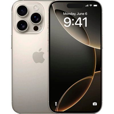 Смартфон Apple iPhone 16 Pro Max (eSIM) 256 ГБ натуральный титан